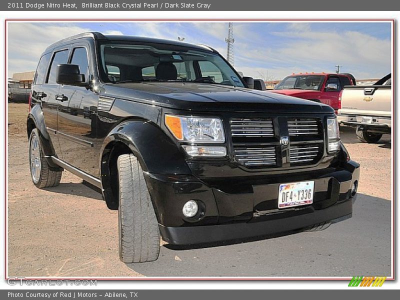 Brilliant Black Crystal Pearl / Dark Slate Gray 2011 Dodge Nitro Heat