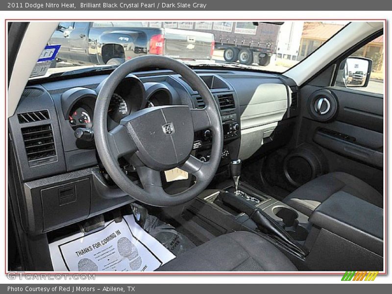 Brilliant Black Crystal Pearl / Dark Slate Gray 2011 Dodge Nitro Heat