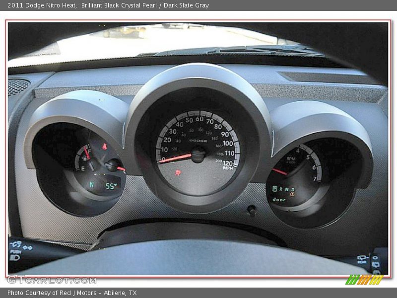 Brilliant Black Crystal Pearl / Dark Slate Gray 2011 Dodge Nitro Heat
