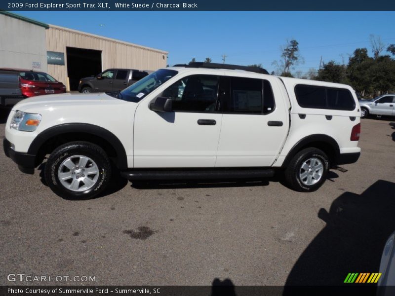 White Suede / Charcoal Black 2009 Ford Explorer Sport Trac XLT