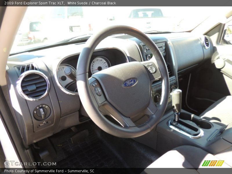 White Suede / Charcoal Black 2009 Ford Explorer Sport Trac XLT