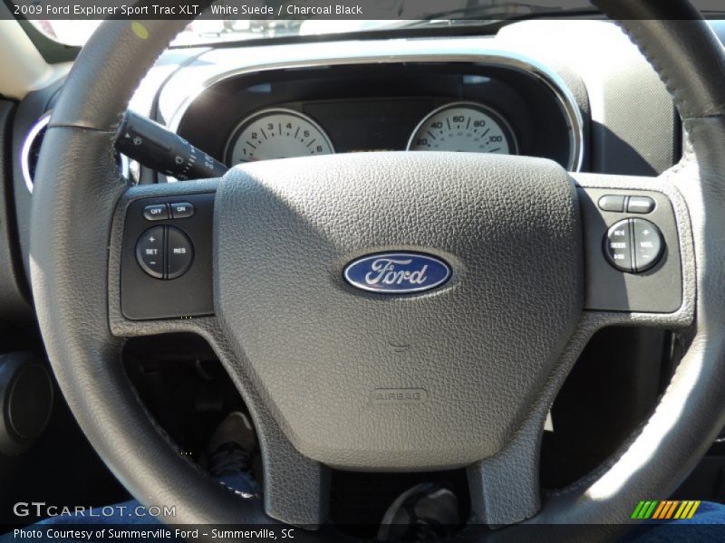 White Suede / Charcoal Black 2009 Ford Explorer Sport Trac XLT