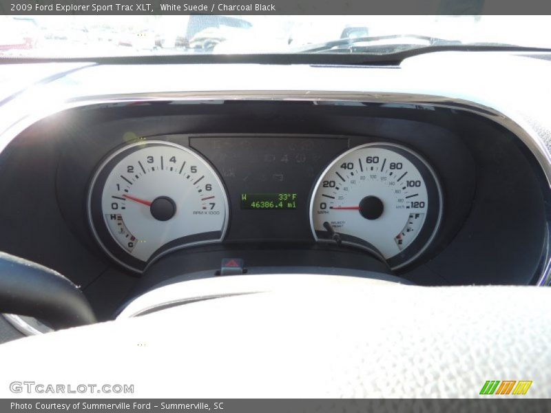 White Suede / Charcoal Black 2009 Ford Explorer Sport Trac XLT
