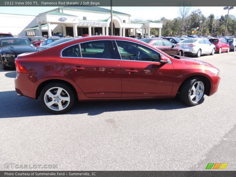 Flamenco Red Metallic / Soft Beige 2012 Volvo S60 T5