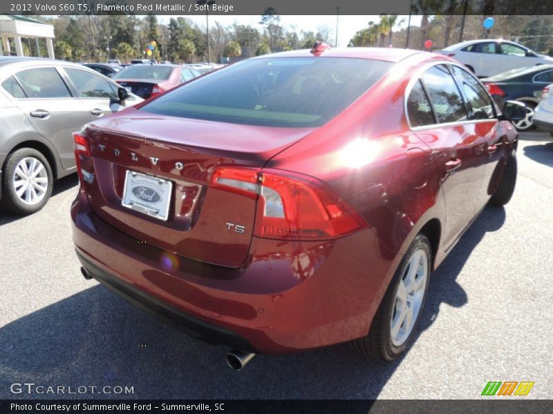 Flamenco Red Metallic / Soft Beige 2012 Volvo S60 T5