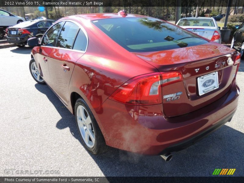 Flamenco Red Metallic / Soft Beige 2012 Volvo S60 T5