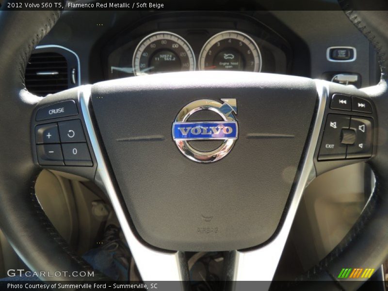 Flamenco Red Metallic / Soft Beige 2012 Volvo S60 T5