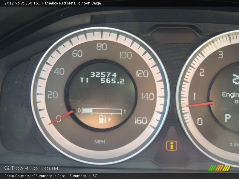 Flamenco Red Metallic / Soft Beige 2012 Volvo S60 T5