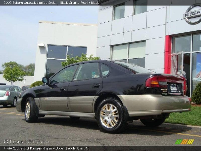Black Granite Pearl / Black 2002 Subaru Outback Limited Sedan