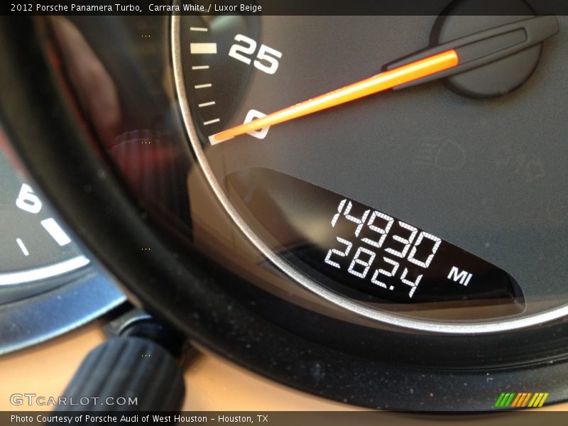 Carrara White / Luxor Beige 2012 Porsche Panamera Turbo