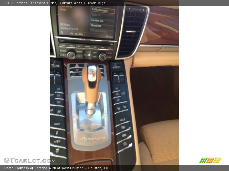 Carrara White / Luxor Beige 2012 Porsche Panamera Turbo