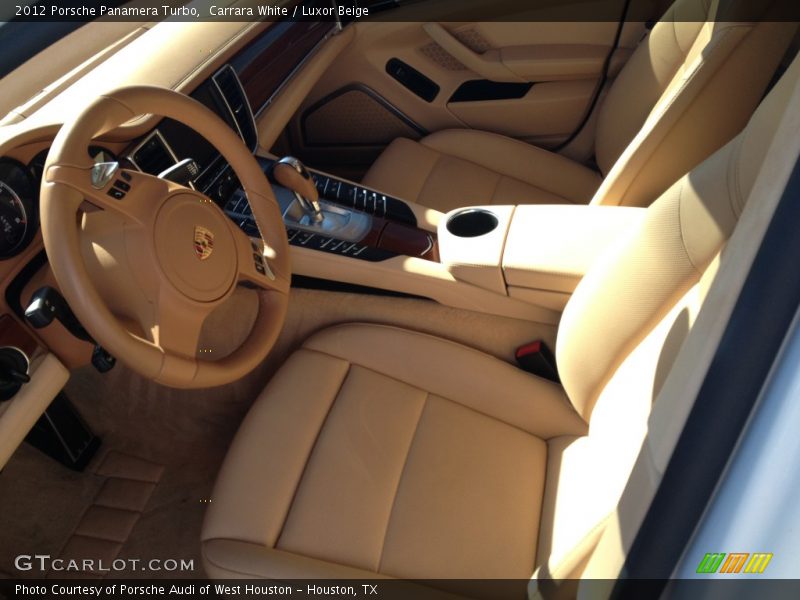 Carrara White / Luxor Beige 2012 Porsche Panamera Turbo