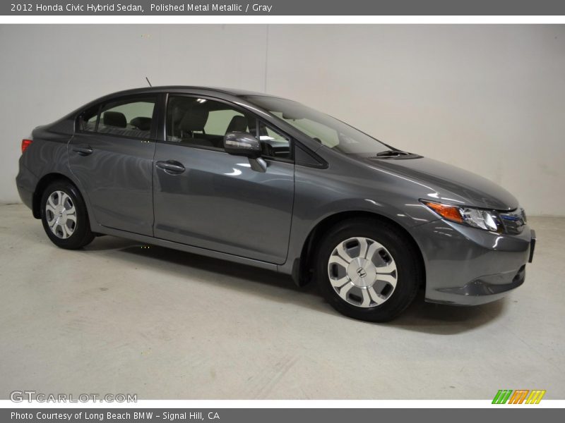 Polished Metal Metallic / Gray 2012 Honda Civic Hybrid Sedan
