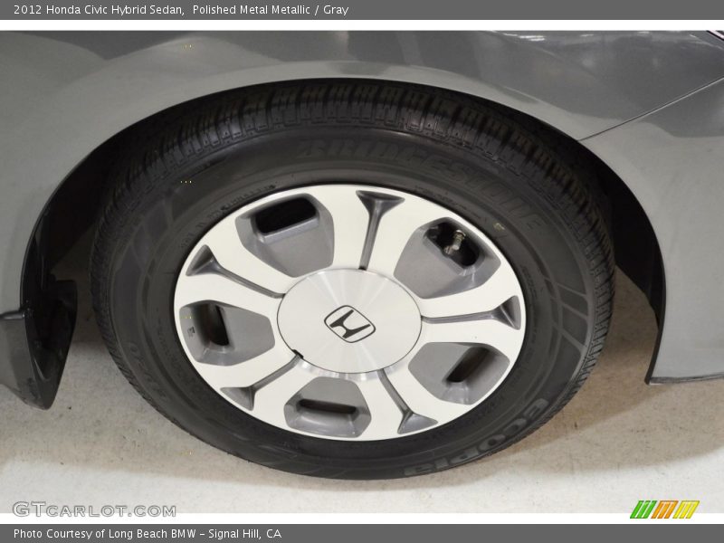 Polished Metal Metallic / Gray 2012 Honda Civic Hybrid Sedan