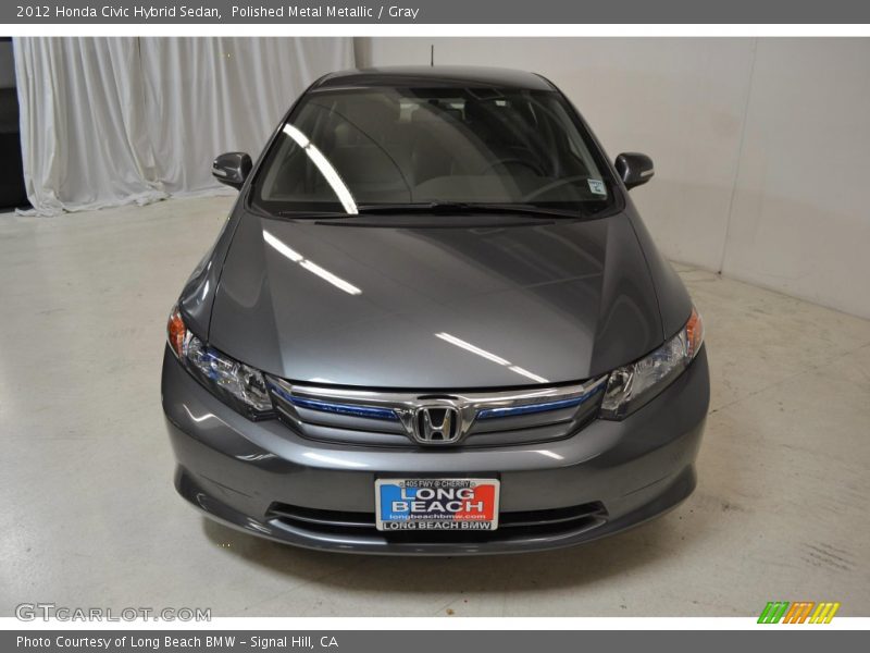 Polished Metal Metallic / Gray 2012 Honda Civic Hybrid Sedan