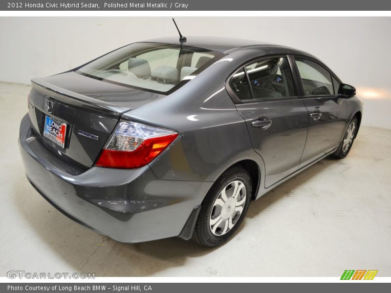 Polished Metal Metallic / Gray 2012 Honda Civic Hybrid Sedan