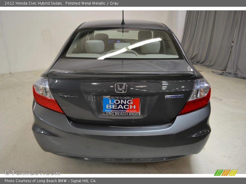 Polished Metal Metallic / Gray 2012 Honda Civic Hybrid Sedan