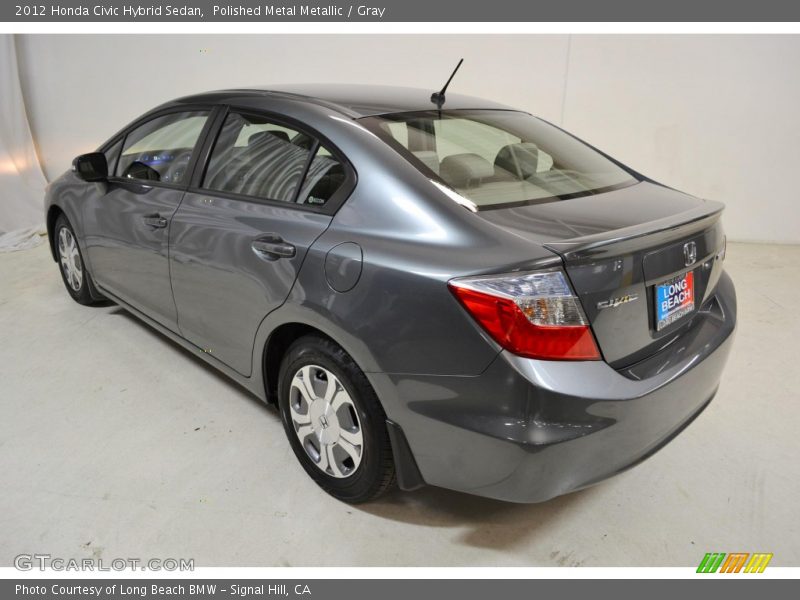 Polished Metal Metallic / Gray 2012 Honda Civic Hybrid Sedan