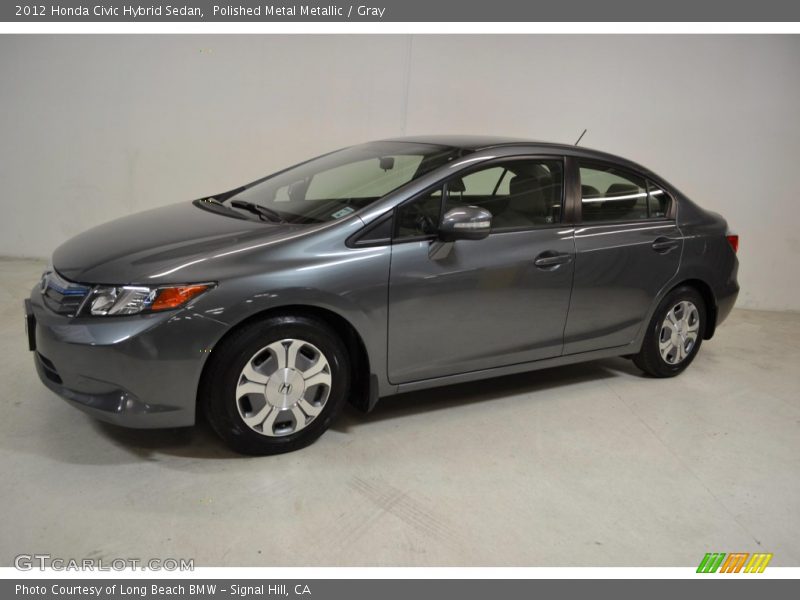 Polished Metal Metallic / Gray 2012 Honda Civic Hybrid Sedan