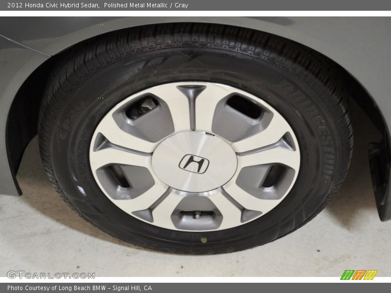 Polished Metal Metallic / Gray 2012 Honda Civic Hybrid Sedan