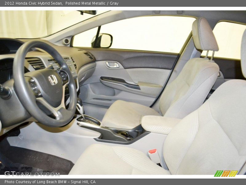 Polished Metal Metallic / Gray 2012 Honda Civic Hybrid Sedan