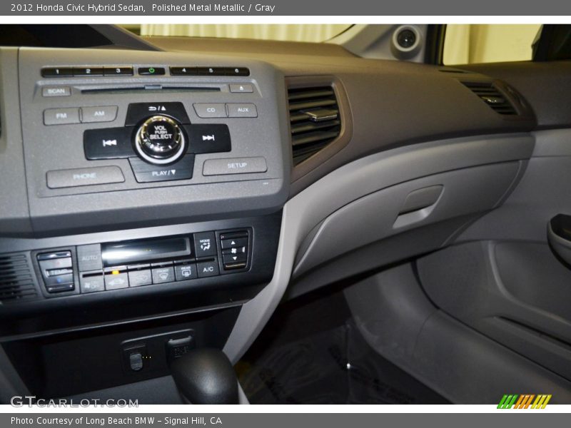 Polished Metal Metallic / Gray 2012 Honda Civic Hybrid Sedan