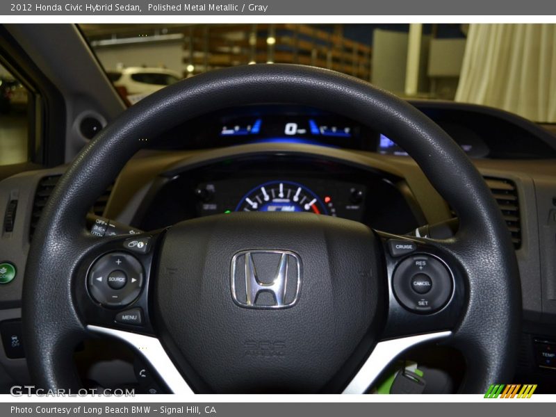 Polished Metal Metallic / Gray 2012 Honda Civic Hybrid Sedan