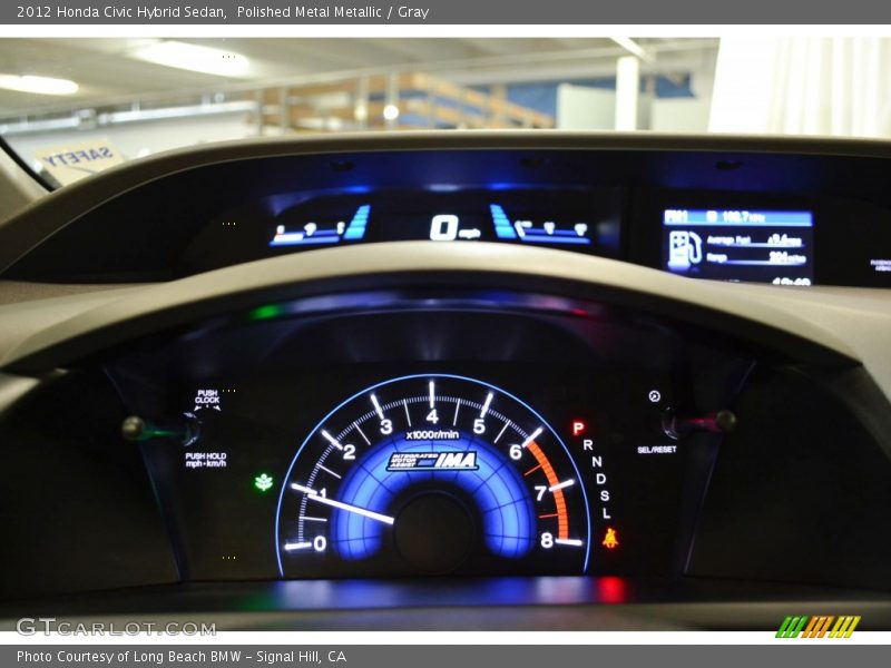 Polished Metal Metallic / Gray 2012 Honda Civic Hybrid Sedan