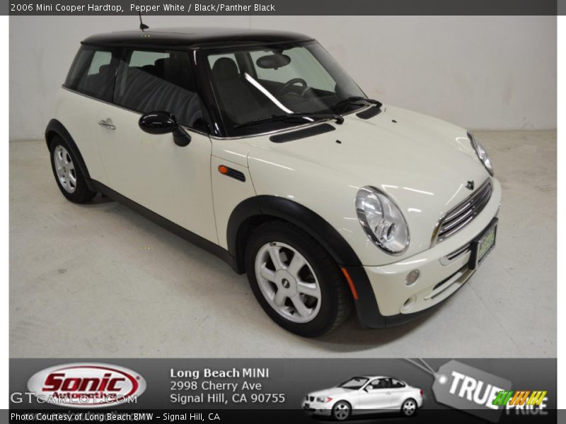 Pepper White / Black/Panther Black 2006 Mini Cooper Hardtop