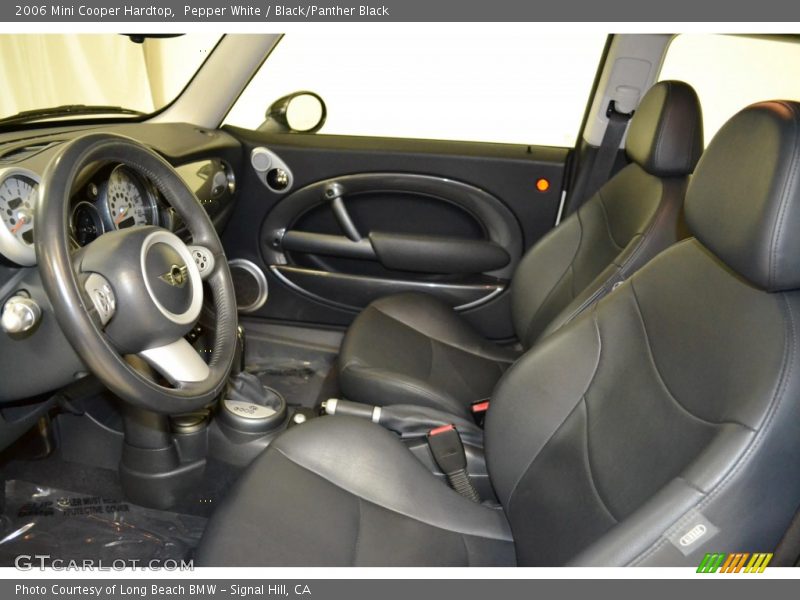 Pepper White / Black/Panther Black 2006 Mini Cooper Hardtop