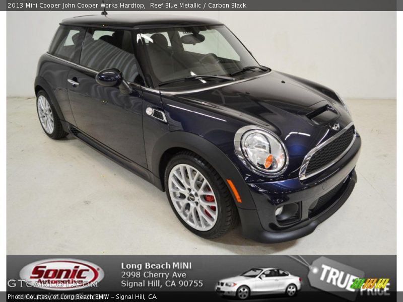 Reef Blue Metallic / Carbon Black 2013 Mini Cooper John Cooper Works Hardtop