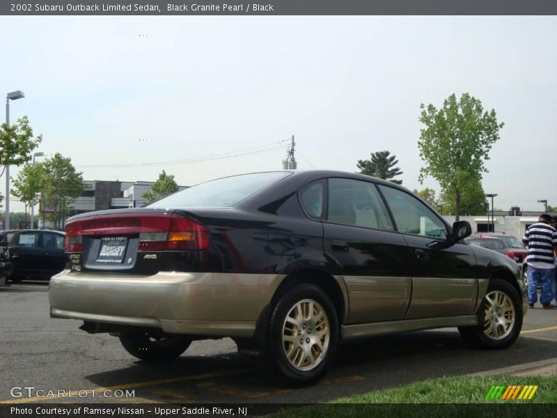 Black Granite Pearl / Black 2002 Subaru Outback Limited Sedan