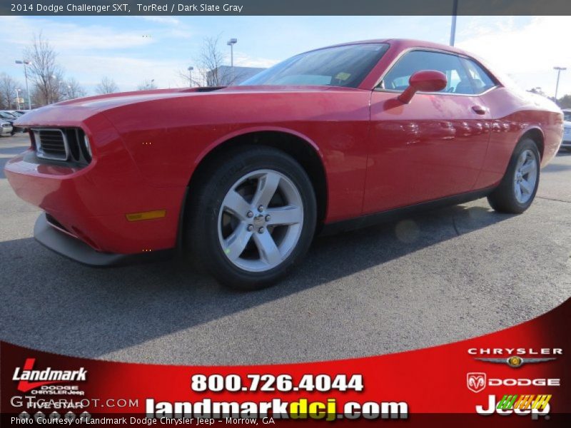 TorRed / Dark Slate Gray 2014 Dodge Challenger SXT