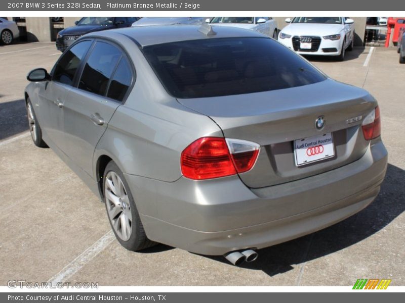Platinum Bronze Metallic / Beige 2007 BMW 3 Series 328i Sedan