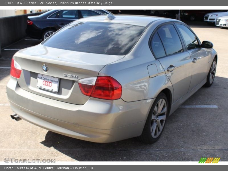 Platinum Bronze Metallic / Beige 2007 BMW 3 Series 328i Sedan