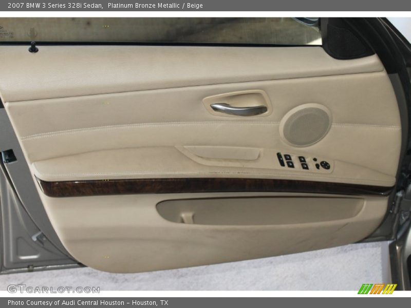 Platinum Bronze Metallic / Beige 2007 BMW 3 Series 328i Sedan
