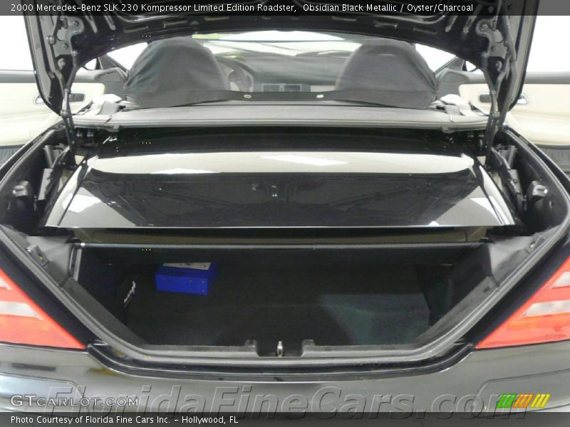 Obsidian Black Metallic / Oyster/Charcoal 2000 Mercedes-Benz SLK 230 Kompressor Limited Edition Roadster