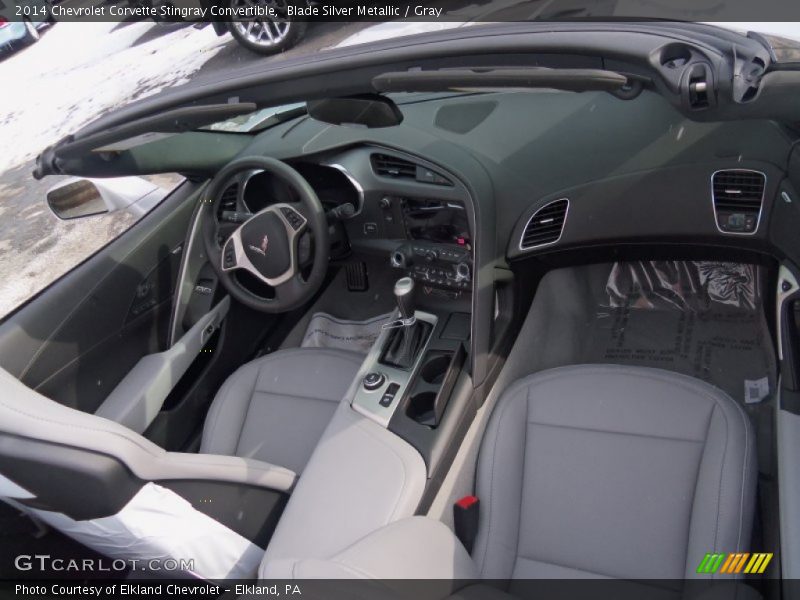  2014 Corvette Stingray Convertible Gray Interior