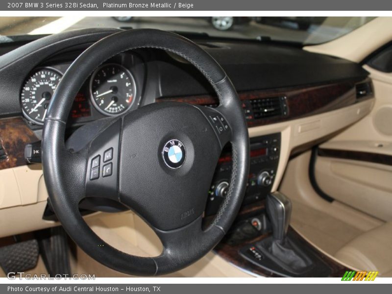 Platinum Bronze Metallic / Beige 2007 BMW 3 Series 328i Sedan