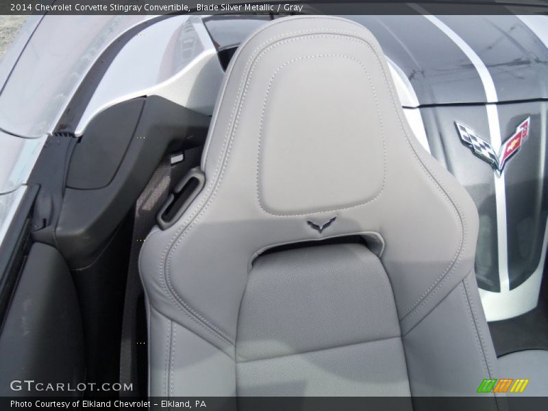 Blade Silver Metallic / Gray 2014 Chevrolet Corvette Stingray Convertible