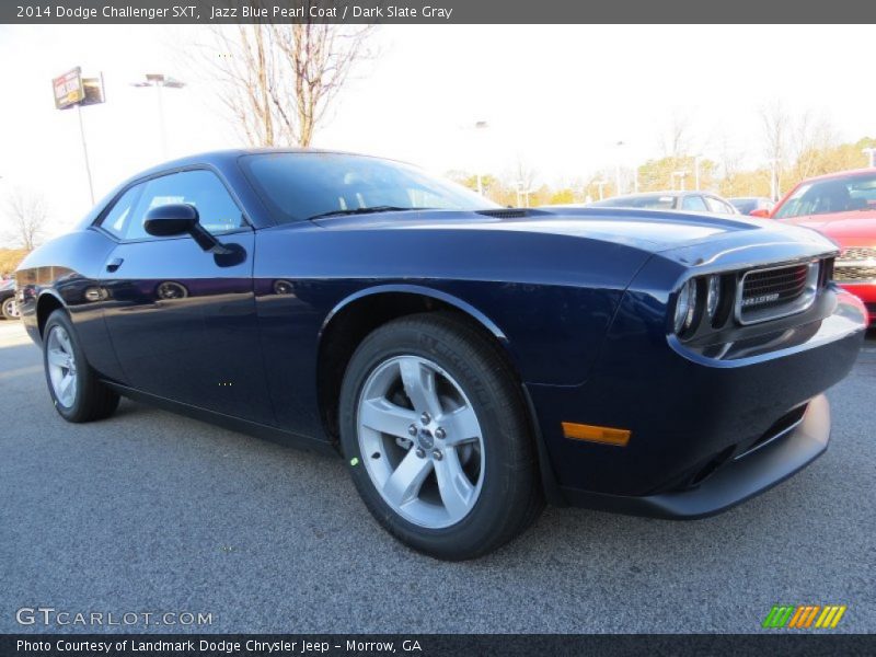 Jazz Blue Pearl Coat / Dark Slate Gray 2014 Dodge Challenger SXT