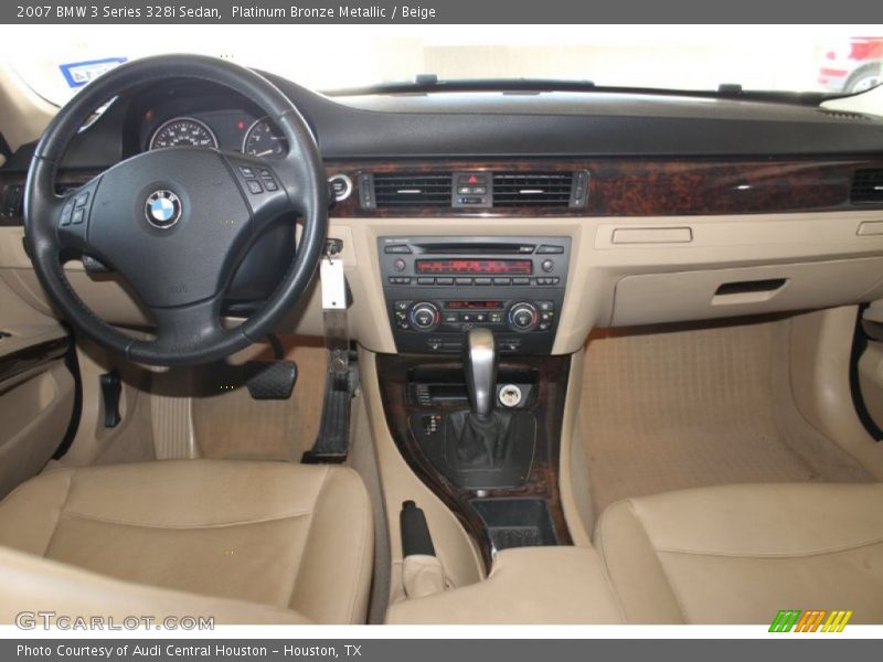 Platinum Bronze Metallic / Beige 2007 BMW 3 Series 328i Sedan