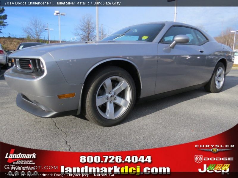 Billet Silver Metallic / Dark Slate Gray 2014 Dodge Challenger R/T