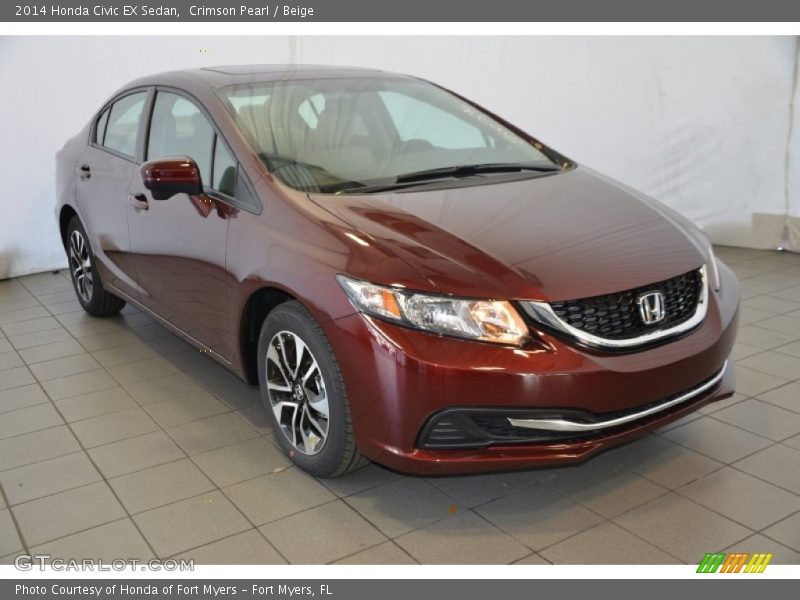 Front 3/4 View of 2014 Civic EX Sedan