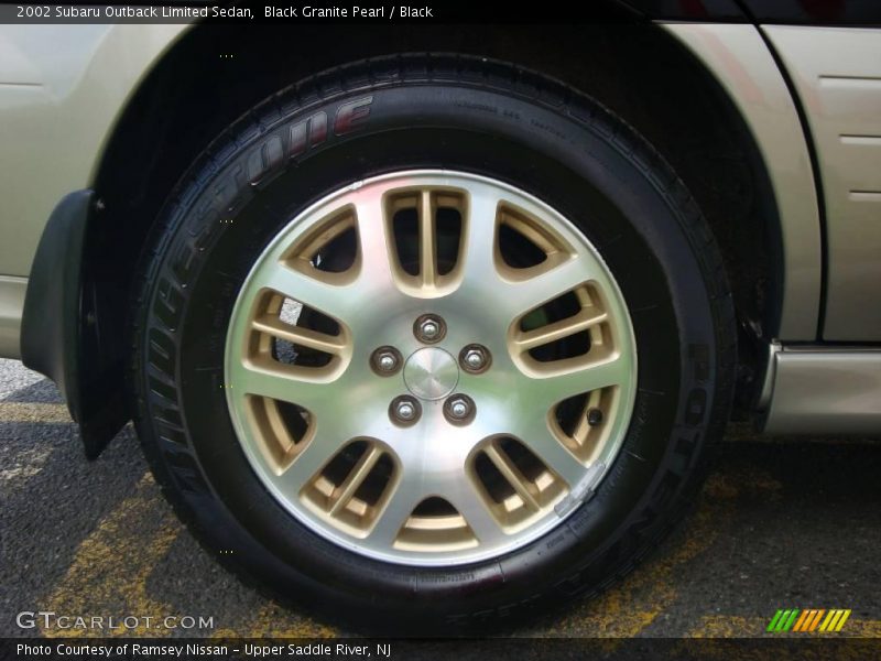 Black Granite Pearl / Black 2002 Subaru Outback Limited Sedan