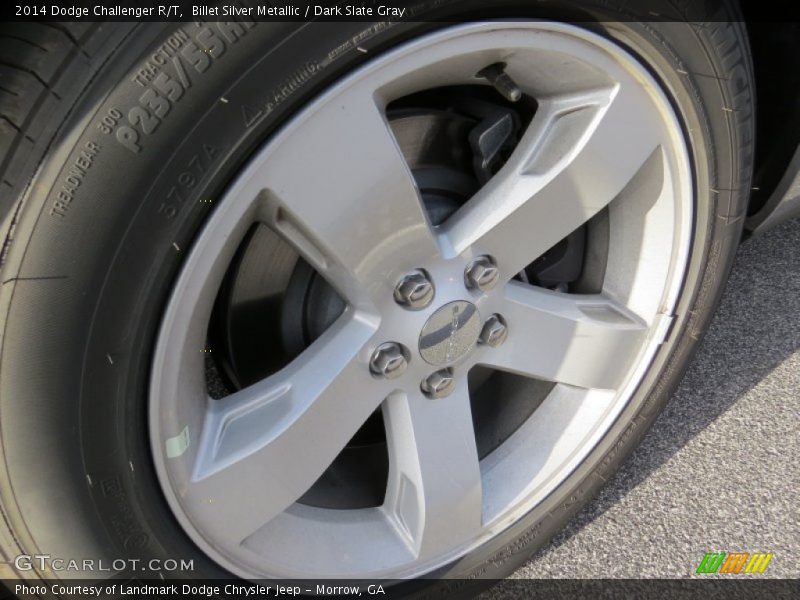 Billet Silver Metallic / Dark Slate Gray 2014 Dodge Challenger R/T