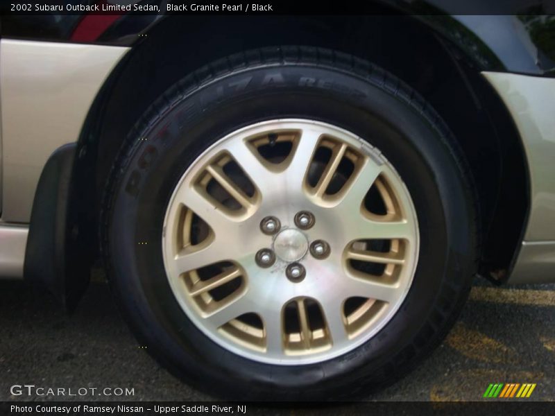 Black Granite Pearl / Black 2002 Subaru Outback Limited Sedan