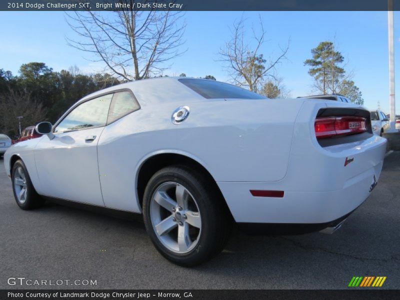 Bright White / Dark Slate Gray 2014 Dodge Challenger SXT