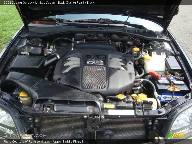 Black Granite Pearl / Black 2002 Subaru Outback Limited Sedan
