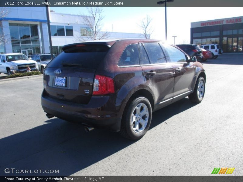 Cinnamon Metallic / Medium Light Stone 2012 Ford Edge SEL AWD